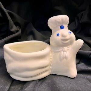 VTG 1997 Pillsbury Doughboy Ceramic Planter Sponge Holder Benjamin & Medwin 5x4